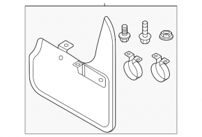 Front left mudguard for VW Atlas 24-25