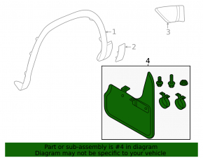Front left mudguard for VW Atlas 24-25