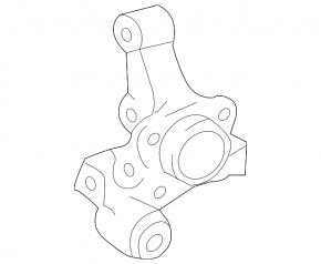 Trunnion with hub rear left Lexus RX300 98-03 FWD