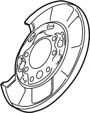 Rear left brake disc cover Nissan 350z for R18