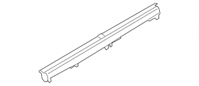 Black rear left door curtain for Audi E-Tron 19-23