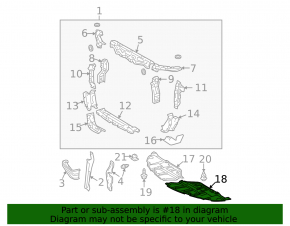 Left engine guard for Toyota Solara 2.4 04-08