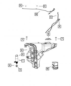 Chrysler 200 Washer Motor 11-14
