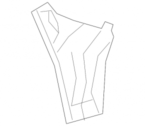 Lower right rear bumper mount for Toyota Corolla 20-23 4D