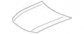 Lexus GS300 GS350 GS430 GS450h 06-11 bare hood