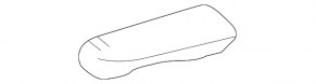 Left upper front panel trim for Toyota Rav4 2016-2018, silver