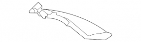 Lower right steering wheel trim for Hyundai Ioniq 20-22, chrome, scratches, bulging chrome