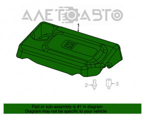 Engine cover Fiat 500L 14-16 1.4T