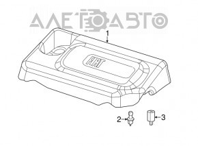 Engine cover Fiat 500L 14-16 1.4T