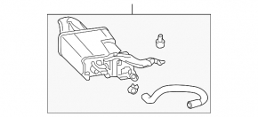 Lexus Hs250h 10-12 carbon canister absorber