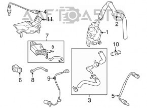 Lexus Hs250h 10-12 carbon canister absorber