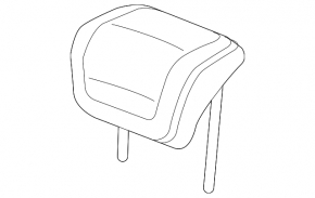 Headrest 2nd row right Audi Q5 80A 21-24 gray leather