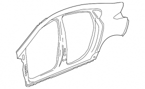 Quarter wing rear right Chevrolet Volt 16-