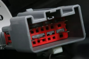 Door trim panel, front right, Chevrolet Volt 16, black with black leather insert, scratches