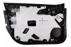 Door trim panel, front right, Chevrolet Volt 16, black with black leather insert, scratches