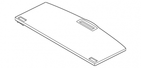 Rear trunk floor for Nissan Rogue 21-24 black