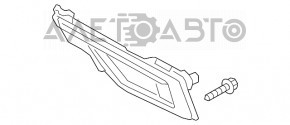 Left fog light frame for Hyundai Sonata 15-17 SE without DRL
