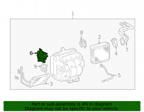 Left heater motor actuator for Toyota Solara 2004-2008 air conditioner