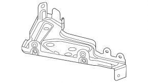Mercedes X167 GLS 450 580 20-26 Air Suspension Compressor Bracket