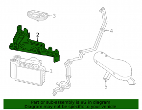Mercedes X167 GLS 450 580 20-26 Air Suspension Compressor Bracket