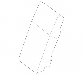Rear seat armrest, 2nd row, Mercedes C-class W205 15-21, dark gray leather