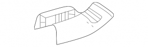 Mercedes X247 GLB 20-23 black runner plug for the 2nd row of seats, rear right