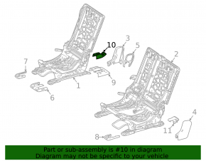 Mercedes X247 GLB 20-23 black runner plug for the 2nd row of seats, rear right