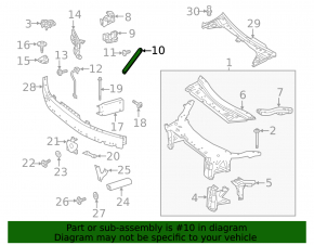 TV strut left Mercedes GLC 16-22