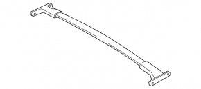 Roof rails 2pcs Ford Escape MK3 13-19 black