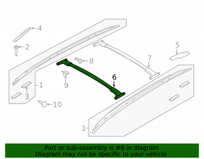 Roof rails 2pcs Ford Escape MK3 13-19 black