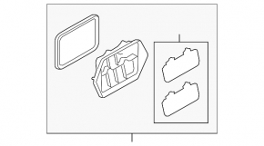 Right ventilation shield Mazda CX-5 17-24