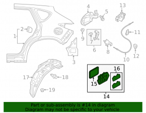Right ventilation shield Mazda CX-5 17-24