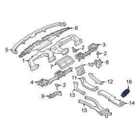 Ford Mustang Mach-E 21-23 Center Console Air Vent Deflector