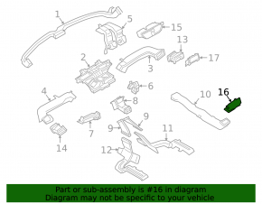 Ford Mustang Mach-E 21-23 Center Console Air Vent Deflector
