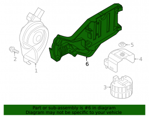 Bracket siren standard alarm BMW i3 14-20