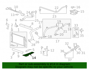 Right engine guard for Buick Regal 11-17