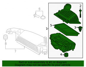 Air filter housing assembly BMW X1 U11 24-26 M35i xDrive