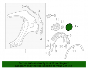 Fuel filler flap Mercedes GLA 15-20