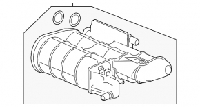 Carbon Canister Absorber Acura TLX 15- FWD