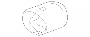Muffler tip Honda Accord 13-17 2.4 chrome, broken bolt