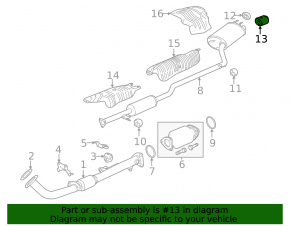 Muffler tip Honda Accord 13-17 2.4 chrome, broken bolt