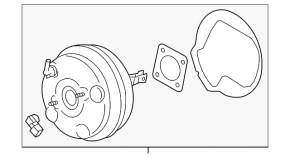 Vacuum booster Subaru Impreza 17-23 GK