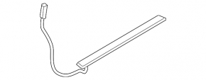 Door sill insert front left Volvo V90 17-22 usa with backlight