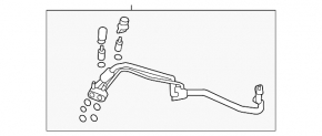 Volvo XC90 16-21 T8 Air Conditioner Cooler-Stove Pipe