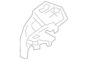 Rear pillar trim left under belt Volvo XC60 18-23 black