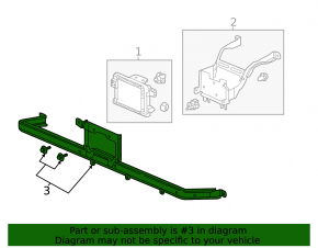 Bracket for cruise radar Honda CRV 15-16 lower