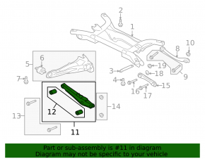 Mitsubishi Outlander 2007-2013 lower control arm, rear right