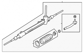 Nissan Rogue 14-20 steering rack without rods
