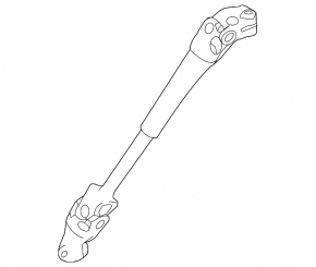 Steering cardan shaft Nissan Rogue Sport 17-19 rusty