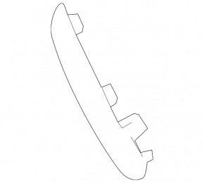 Left front bumper molding for BMW X3 F25 15-17 X-line